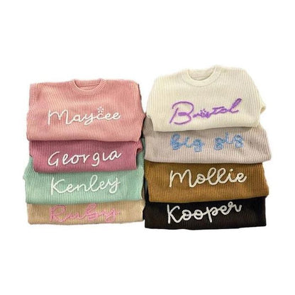 Embroidered Name Sweaters