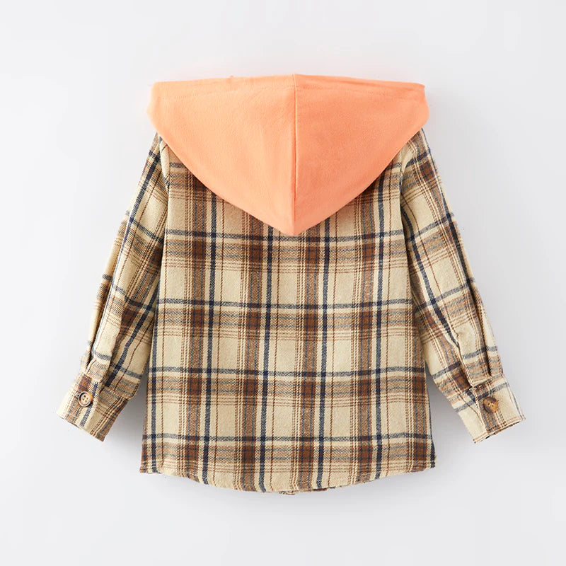 Hooded Plaid Shacket