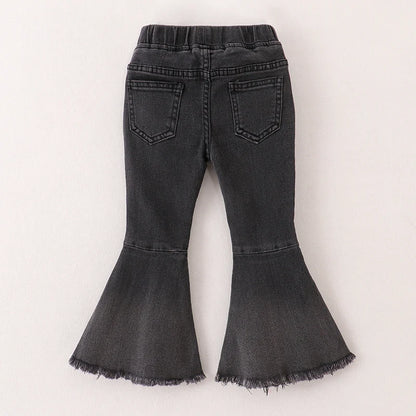 Black Bell Bottom Jeans