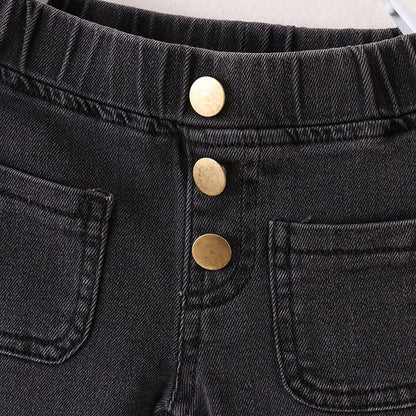 Black Bell Bottom Jeans