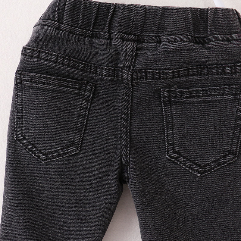 Black Bell Bottom Jeans