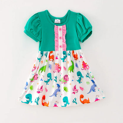 Green Dinosaur Dress