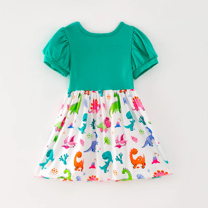 Green Dinosaur Dress