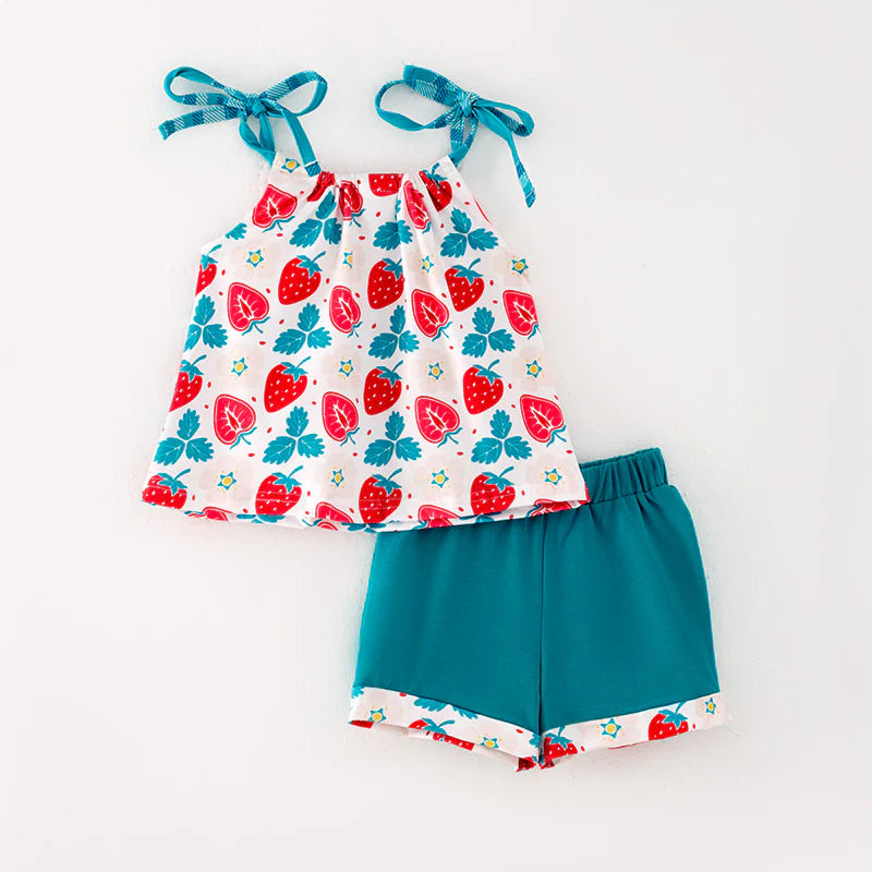 Jade Strawberry Short Set