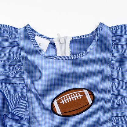 Blue Plaid Football Dress