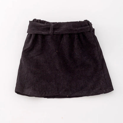 Black Corduroy Skirt