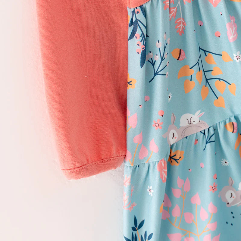 Coral Woodland Dress