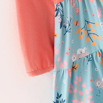 Coral Woodland Dress