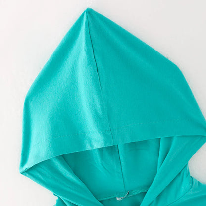 Turquoise Hooded Pant Set