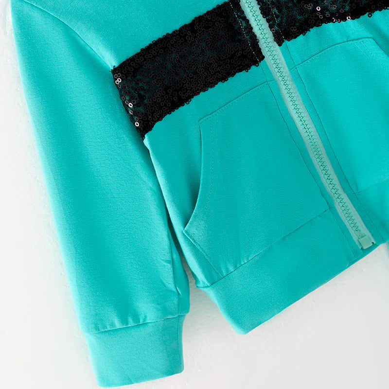 Turquoise Hooded Pant Set