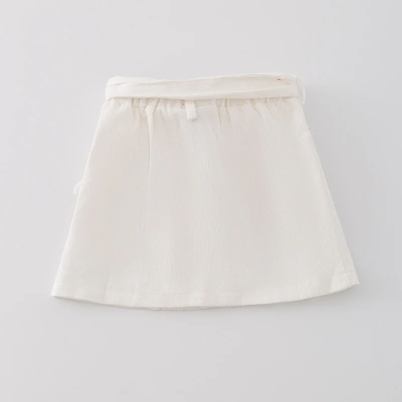 White Corduroy Skirt