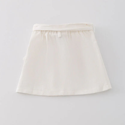 White Corduroy Skirt