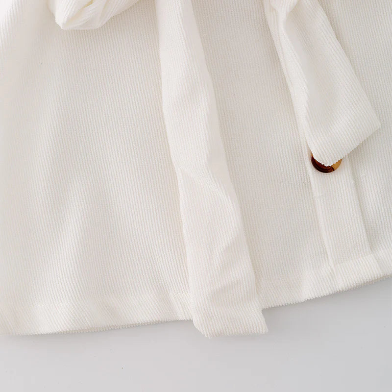 White Corduroy Skirt