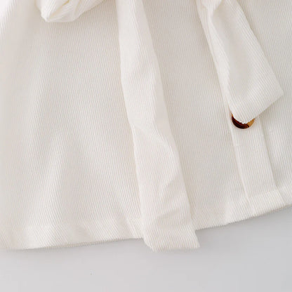 White Corduroy Skirt