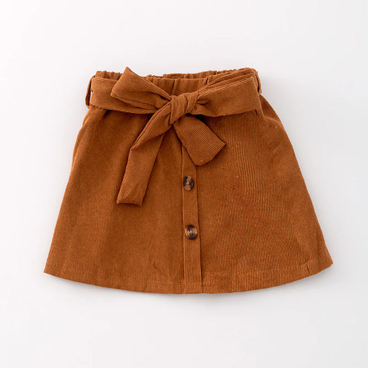 Brown Corduroy Skirt