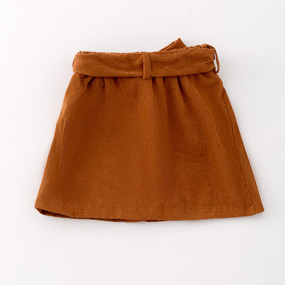 Brown Corduroy Skirt