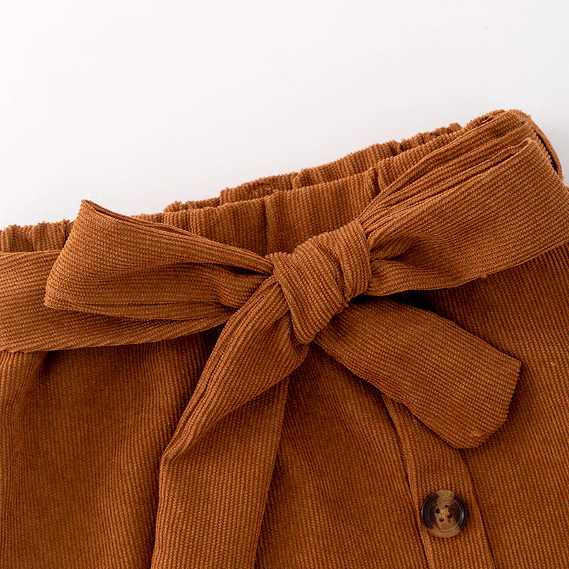 Brown Corduroy Skirt