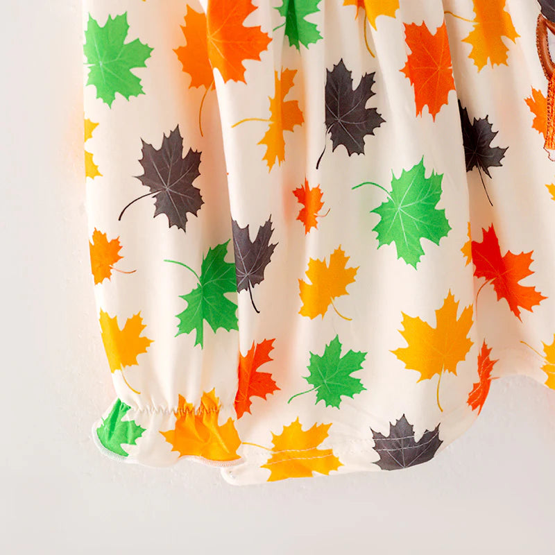 Maple Leaf Ruffle Pant Set