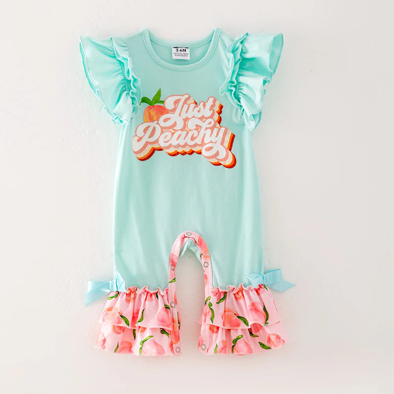 Just Peachy Ruffle Romper