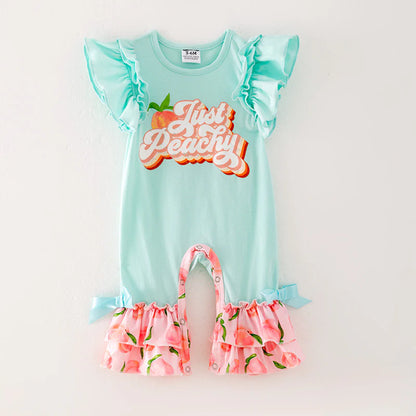 Just Peachy Ruffle Romper