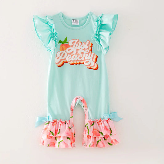 Just Peachy Ruffle Romper