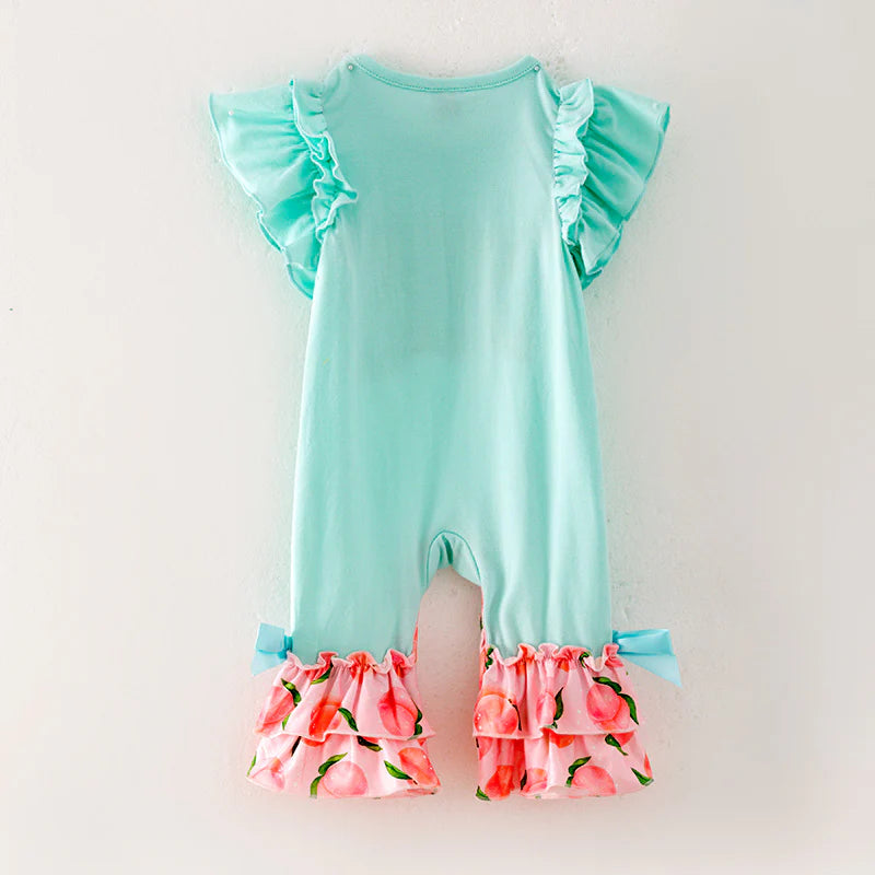 Just Peachy Ruffle Romper