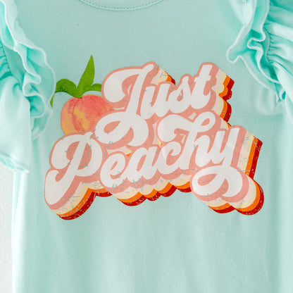 Just Peachy Ruffle Romper