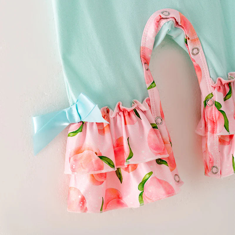 Just Peachy Ruffle Romper