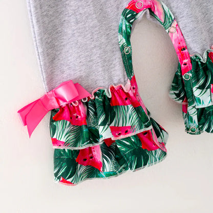 Floral Watermelon Romper