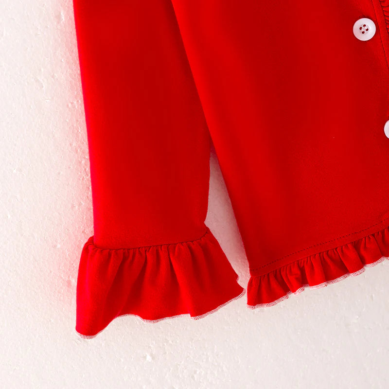 Classic Christmas Ruffle Pajamas