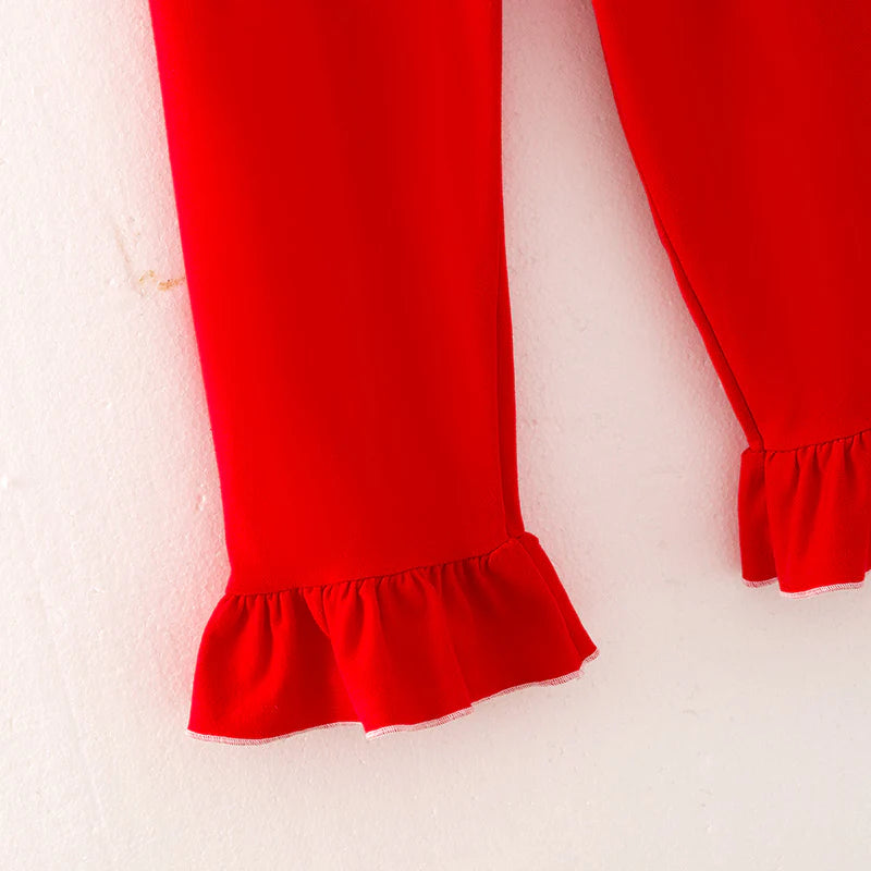 Classic Christmas Ruffle Pajamas