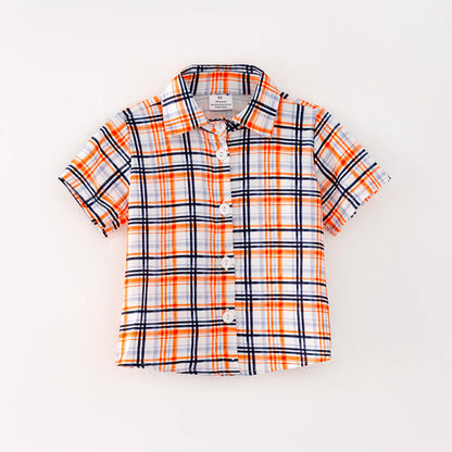 Boys Fall Plaid Shirt