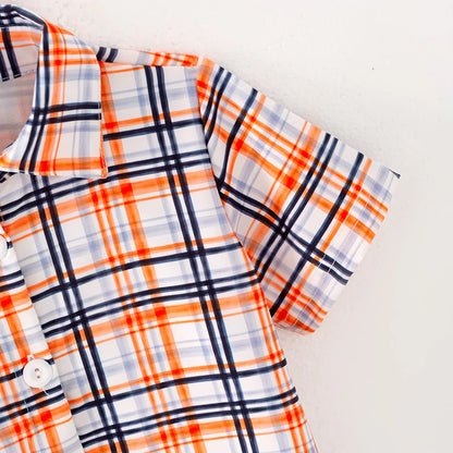 Boys Fall Plaid Shirt