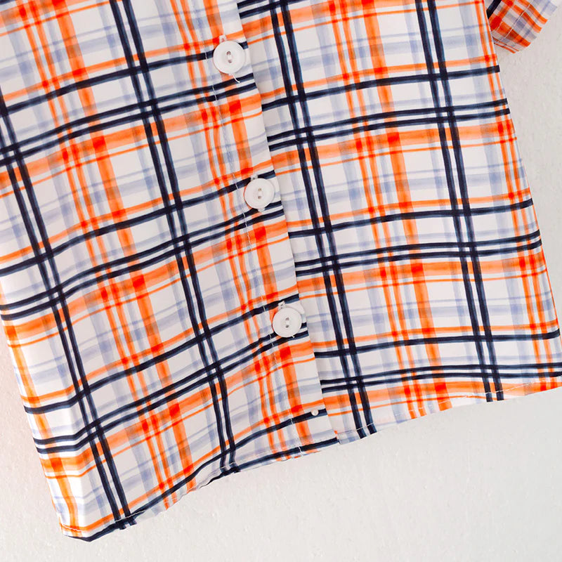 Boys Fall Plaid Shirt