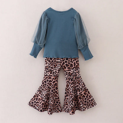 Leopard Sassy Pants Bell Bottom Set