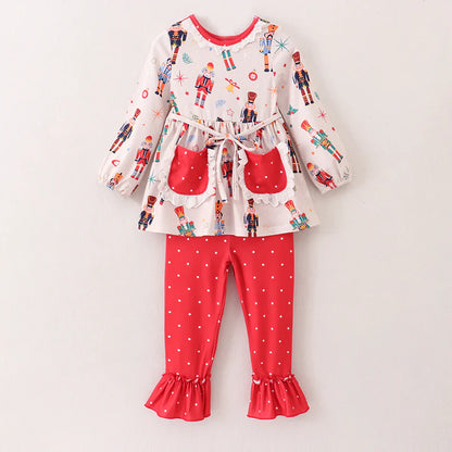 Red Nutcracker Pant Set