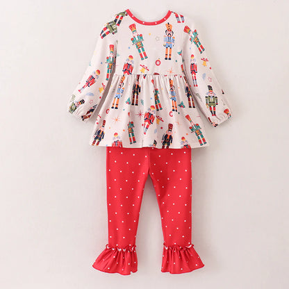 Red Nutcracker Pant Set