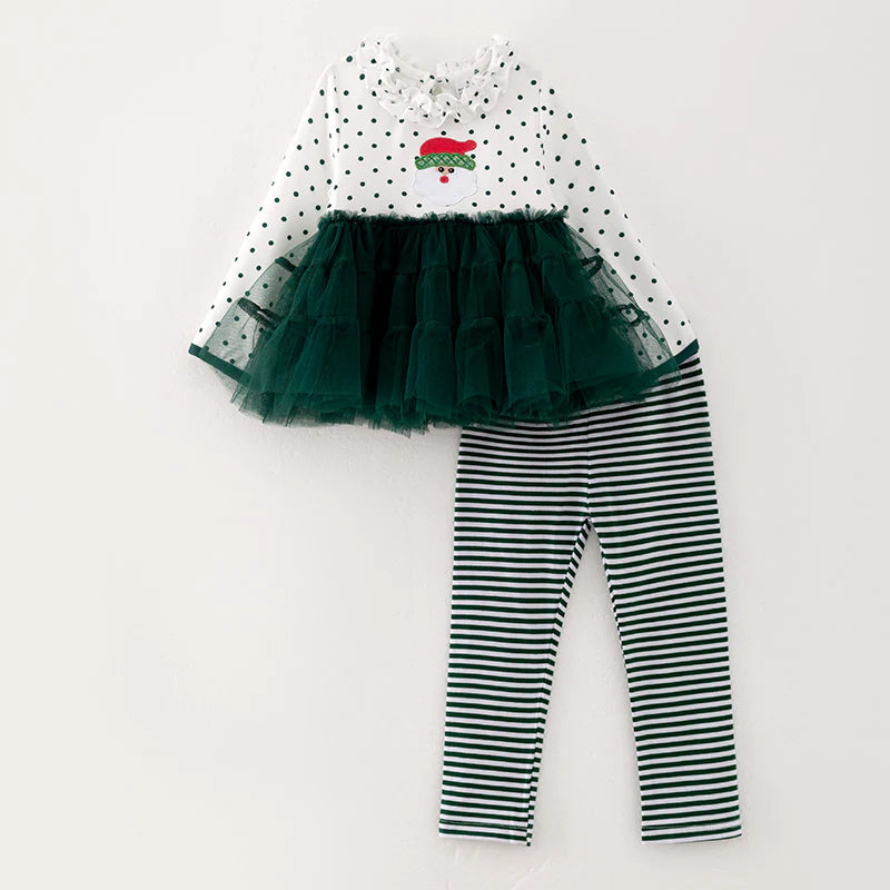 Santa Tutu Tunic + Pant Set