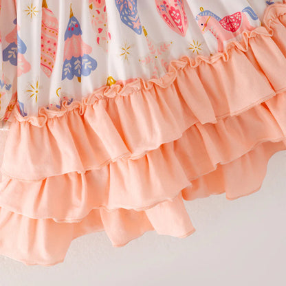 Ornaments Ruffle Dress