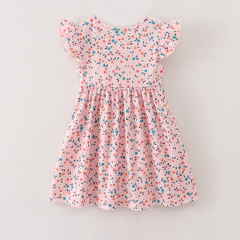 Embroidered Peaches Dress