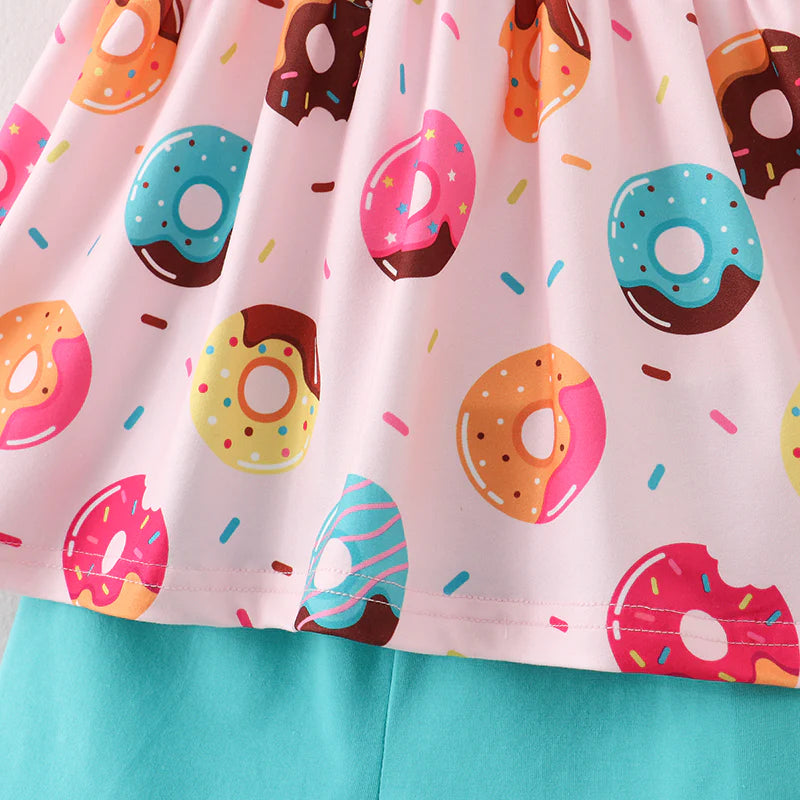 Turquoise Donut Short Set