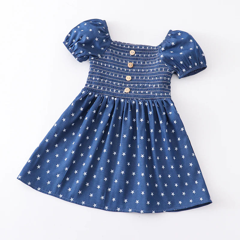 Navy Blue Star Dress