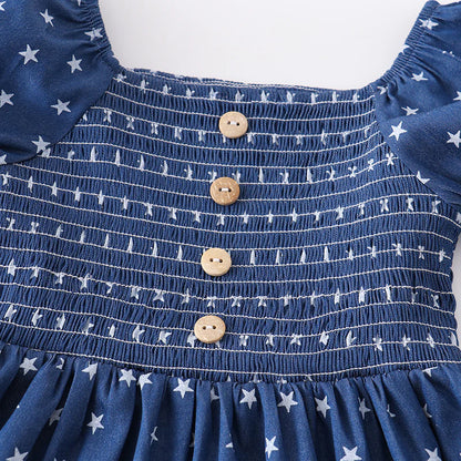 Navy Blue Star Dress