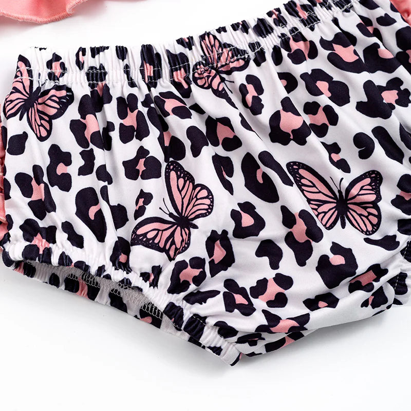 Leopard Butterfly Shortie Set