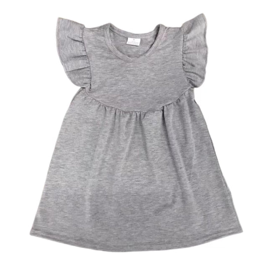 NYBB | Flutter Sleeve Dress | Grey
